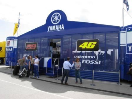 To μοναδικό hospitality στην Jerez, αυτό της Yamaha.