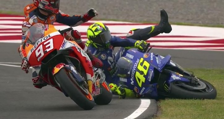 Ο Marc ρίχνει τον Rossi